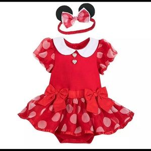 Minnie Mouse Costume Bodysuit for Baby – Red